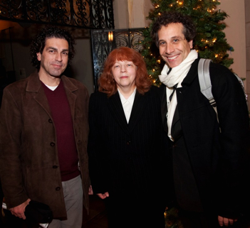 Alla Elana Cohen with Greek colleagues from Berklee: Professors Apostolos Paraskevas and Panagiotis Liaroupoulos