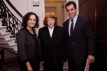 Consul Rony Yedidia of the Israeli Consulate, Alla Cohen and Boston City Council President Michael P. Ross